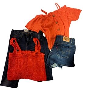 HUDSON Dark Blue Distressed GIRLS Jeans 👖 BUNDLE 4 PIECES